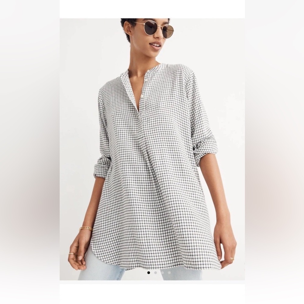Madewell Womenโs Wellspring Tunic Top Blouse Small